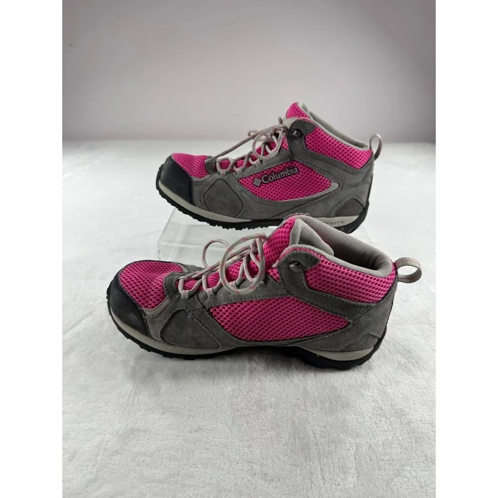 Columbia Access Point Hiking Boots Womens 5 Pink Multi Waterproof Techlite Shoes